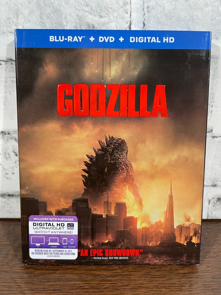Godzilla 2014 Blu-ray with Slipcover