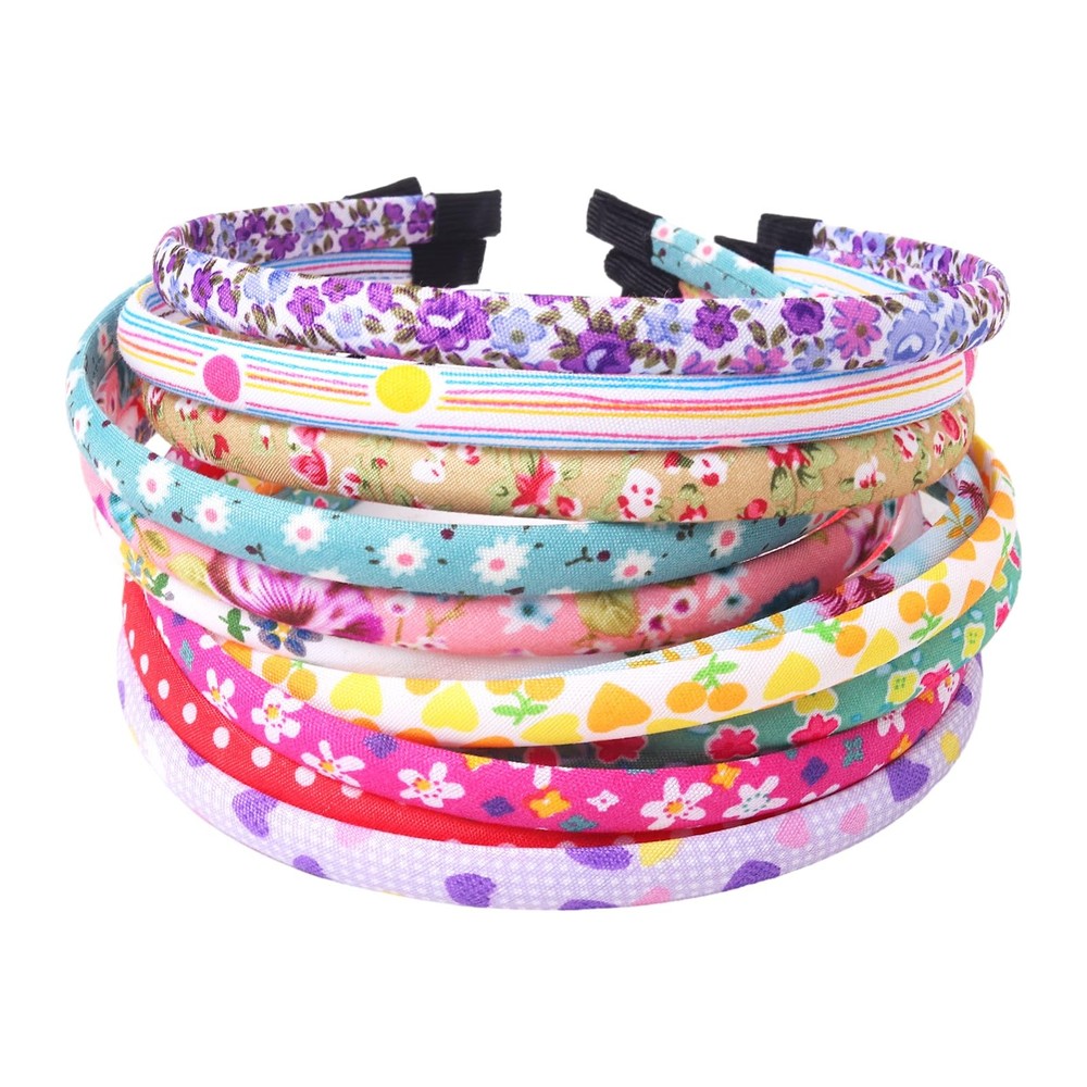 Headbands for Girls 12Pcs Thin Head Bands for Kids Children Hairbands for Tod...
