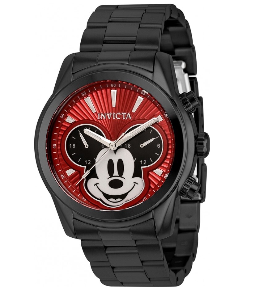 Invicta Disney Men's 44mm Mickey Red Dial Dual-Time Limited Edition Watch 37820