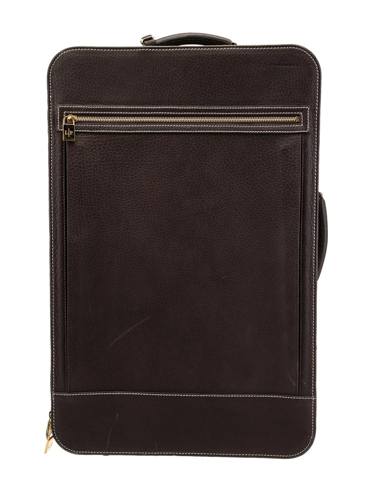 Loro Piana Rolling Luggage Brown Suitcase