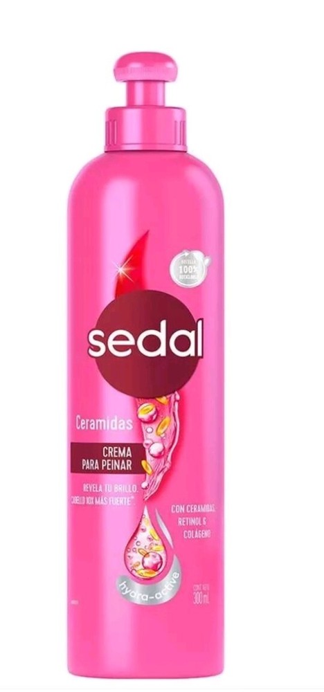 SEDAL CREMA PARA PEINAR CERAMIDAS/RETINOL COLAGENO/LEAVE IN HAIR CREAM 10oz