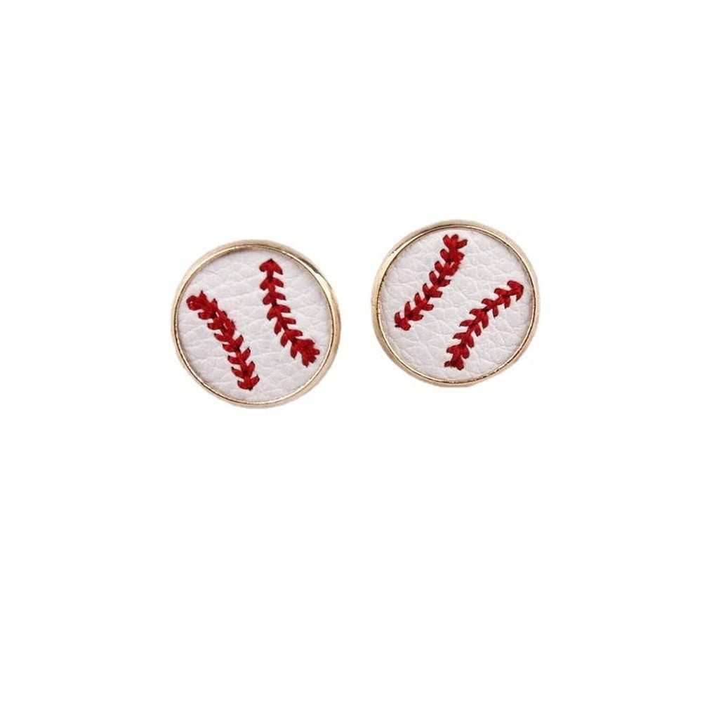 Baseball Earrings Jewelry Baseball Stud Earring Baseball Pendant Dangle Sport...