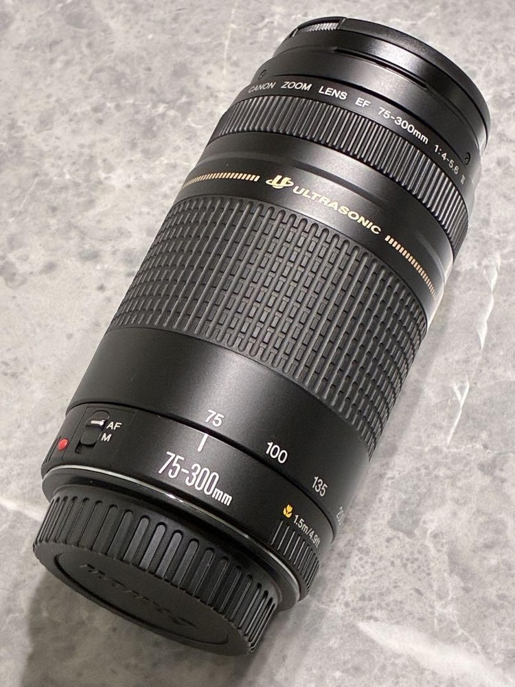 Canon EF 75-300mm F4-5.6 II USM Telephoto Zoom Lens Pre-Owned