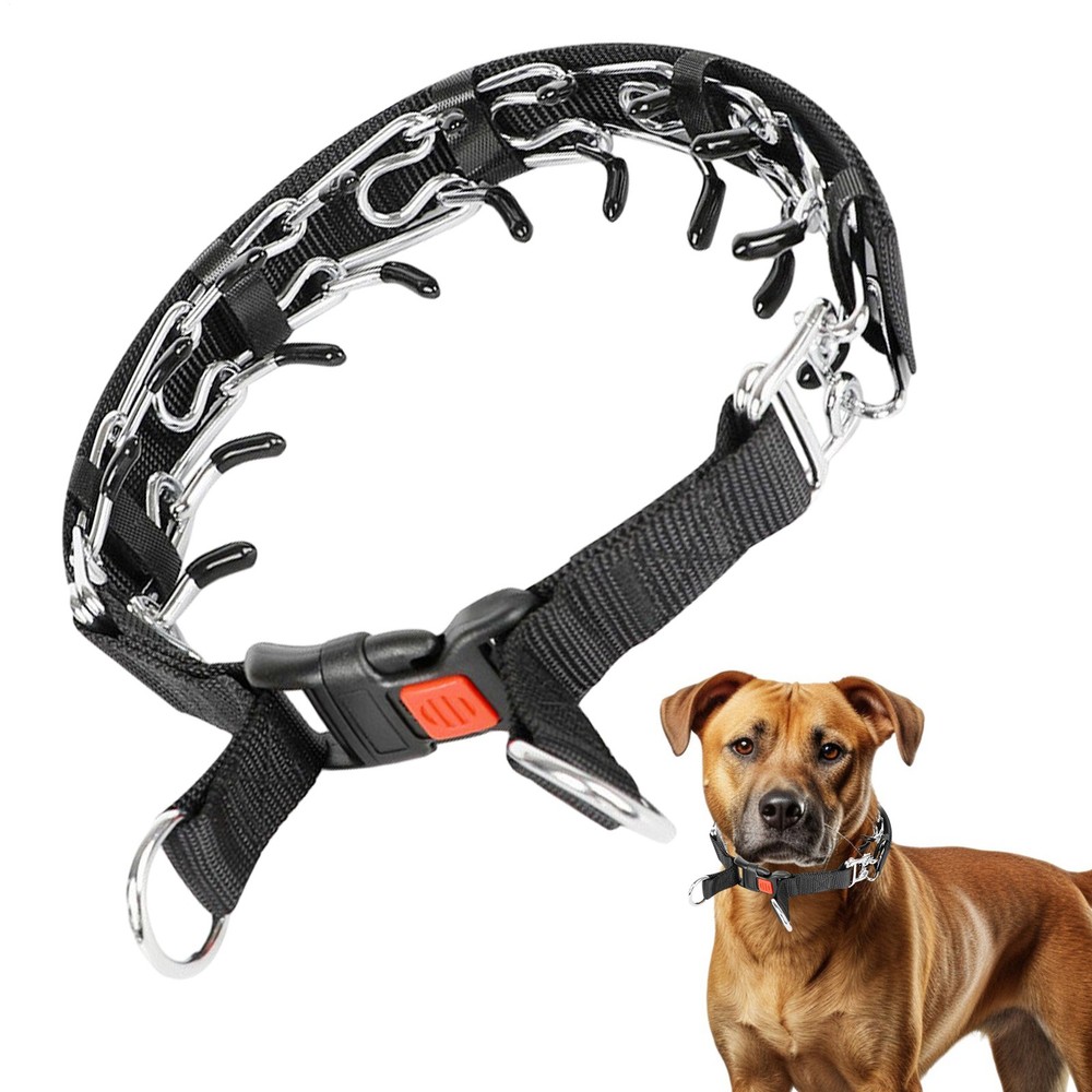 Prong Training Dog Collar Detachable Choker Pinch Collar for Superior Control