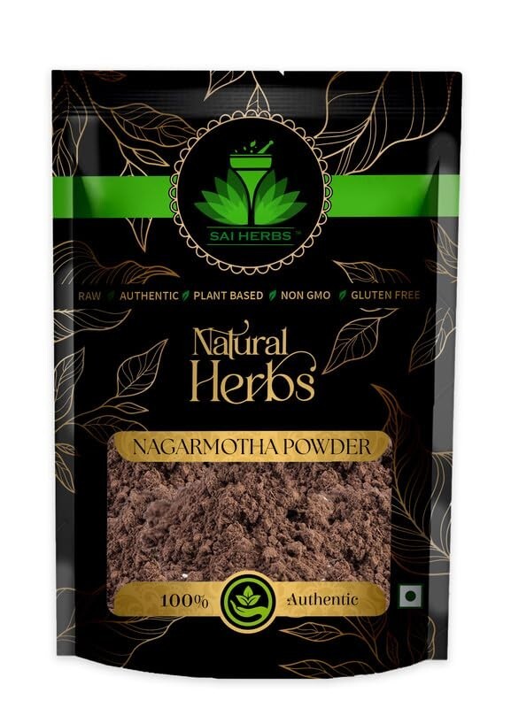 SAI HERBS Nagarmotha Powder - Pure Nut Sedge Root (Cyperus Rotundus) for Wellness