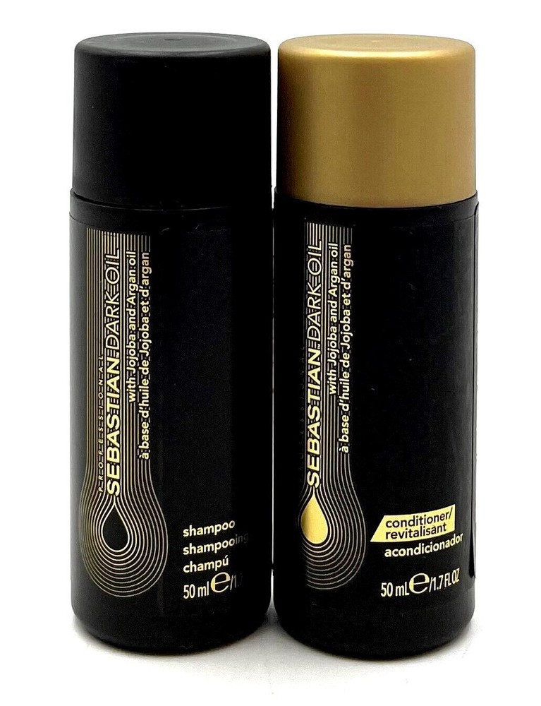 Sebastian Dark Oil Shampoo and Conditioner Travel Duo 1.7 oz 2-Pack