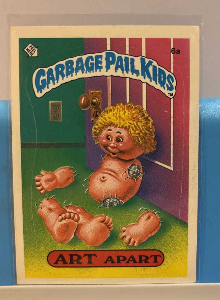 1985 Topps Garbage Pail Kids Card-Art Apart # 6a  Series 1- One Star* GPK - OS1