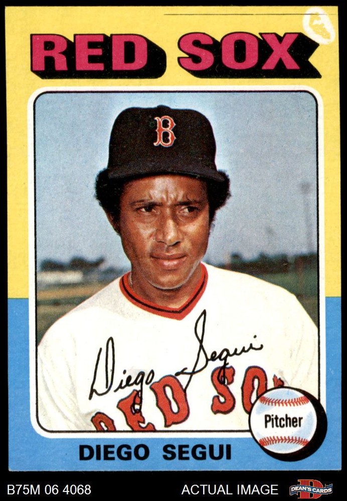 1975 Topps Mini #232 Diego Segui Red Sox NM 7 Baseball Card