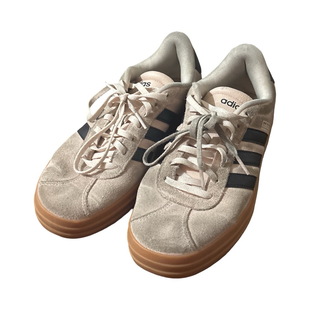 Adidas Women’s VL Court Bold Platform Sneakers From Finish Line Size 7 Quartz