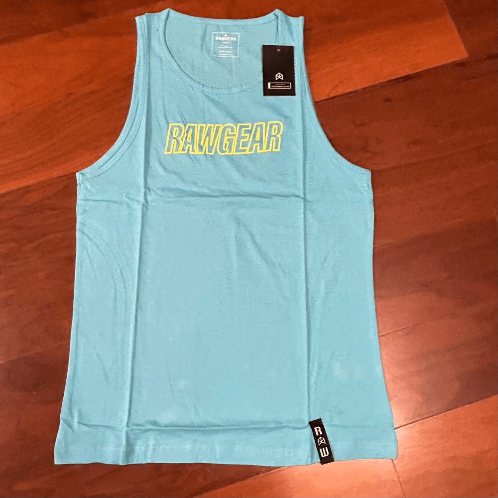 Raw Gear NWT men's blue athletic tank top in small RG309