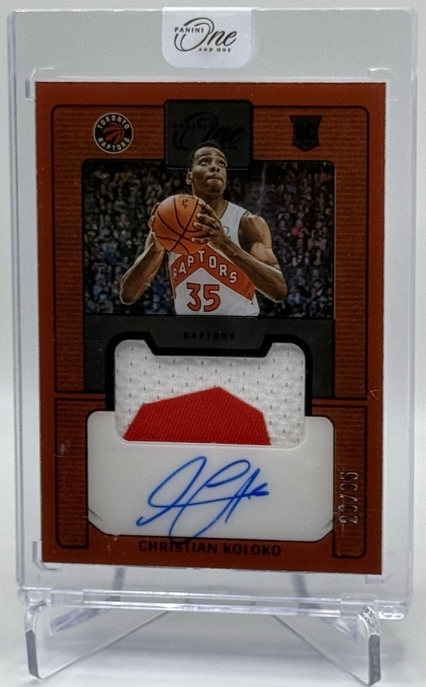 Christian Koloko 2022-23 Panini One And One Prime Rookie Jersey Purple RC Auto!