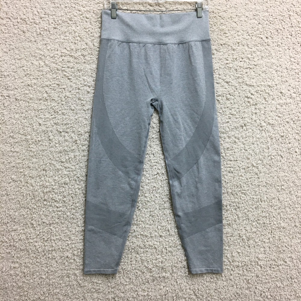 Pink Victorias Secret Leggings Medium Adult Gray High Rise Pants Yoga Womens M