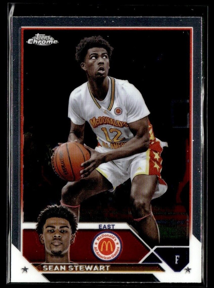 2023-24 TOPPS CHROME MCDONALD'S ALL AMERICAN SEAN STEWART MCDONALD'S #10