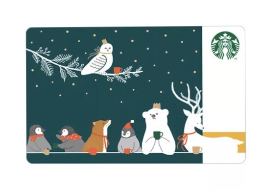 Starbucks Gift card Xmas 2019 Thailand Pin intact with plastic envelop-image