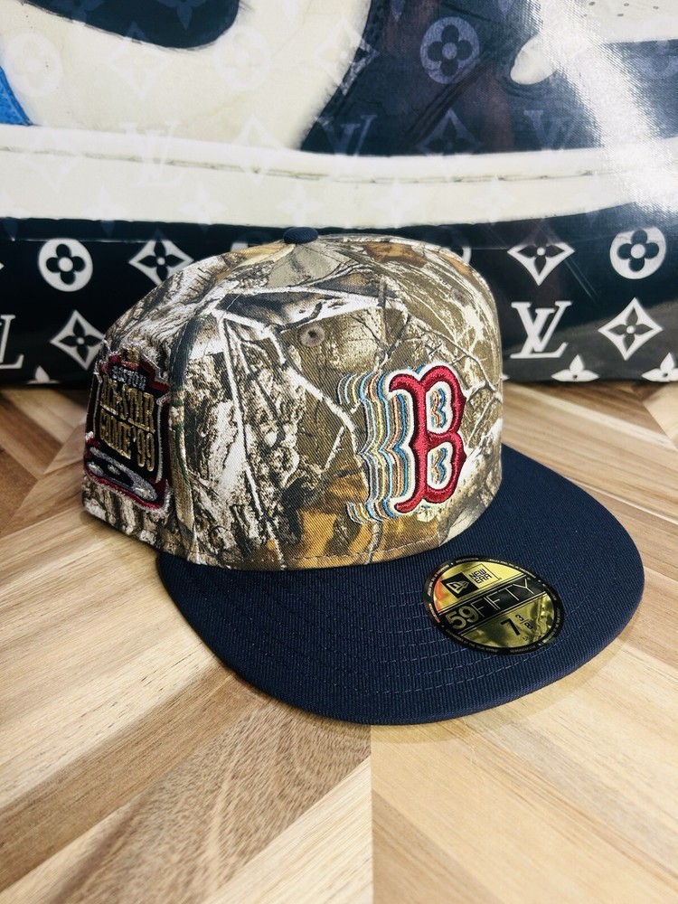 New Era  7 3/8 Ecapcity Real Tree Boston Red Sox Rahnni Logo Rare Camo Rushmore