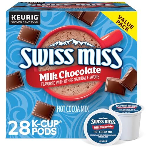 Swiss Miss Milk Chocolate Hot Cocoa Keurig Single-Serve K Cup Pods 28 Count