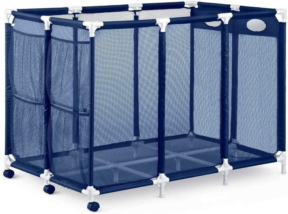 Modern Blue Pool Storage Bin - XX-Large | Nylon Mesh Basket Organizer For Your G