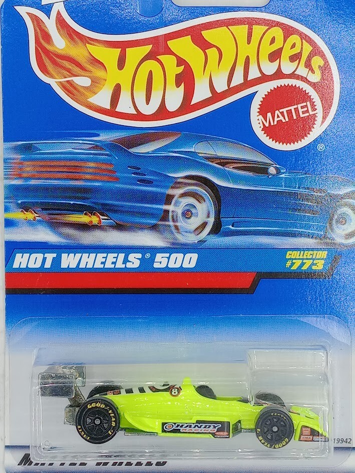 1998 Hot Wheels 500 Neon Yellow #773 Rare Collectible Car