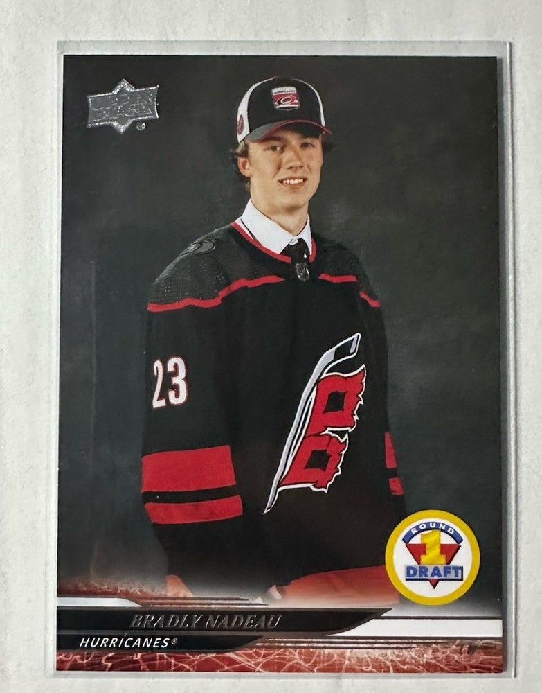 2024-25 Upper Deck Extended Round 1 Draft #737 BRADLY NADEAU Carolina Hurricanes