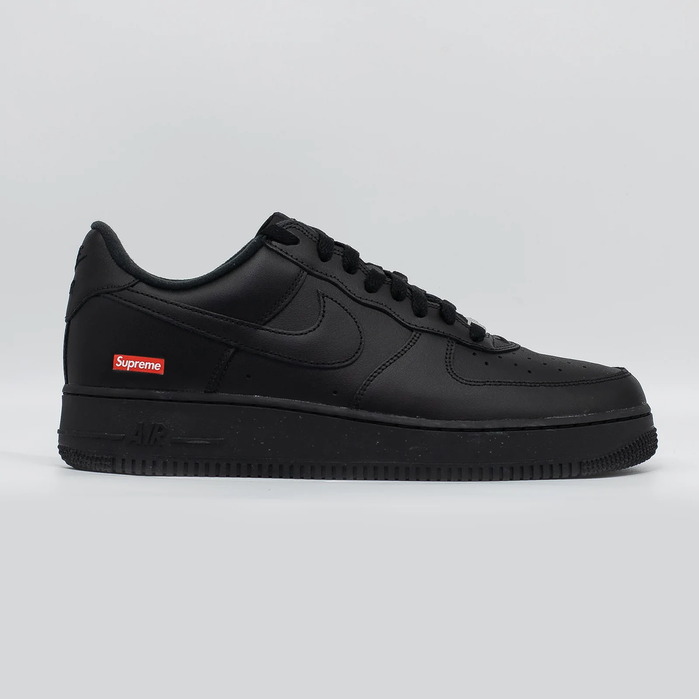Size 9 - Nike Air Force 1 Low x Supreme Box Logo - Black