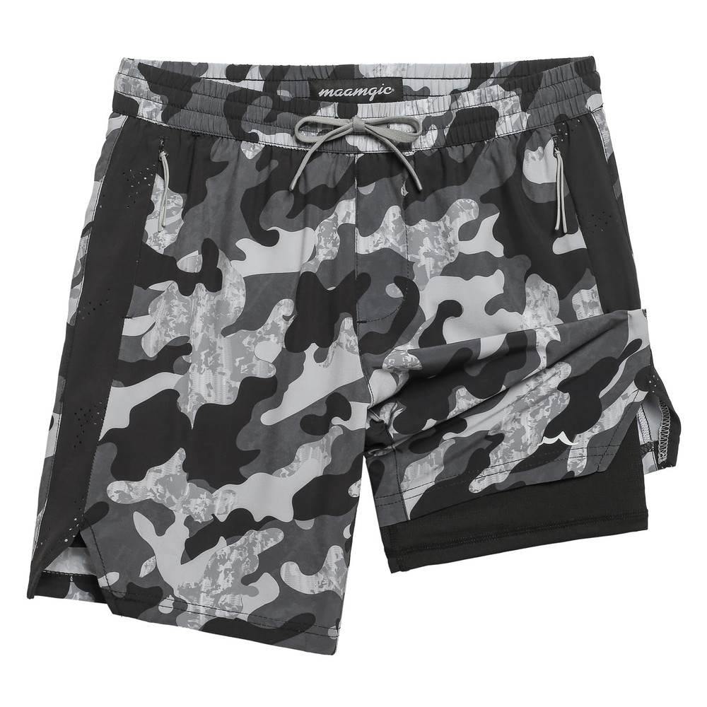 Boys Athletic Shorts with Liner Youth 2 in 1 Active Running Basketball Sports...