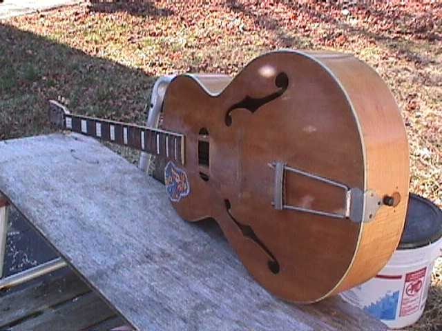 SHERWOOD ACOUSTIC GUITAR PARTS Decor Wall Art BUSTED DAMAGED REPAIR RESTORATION