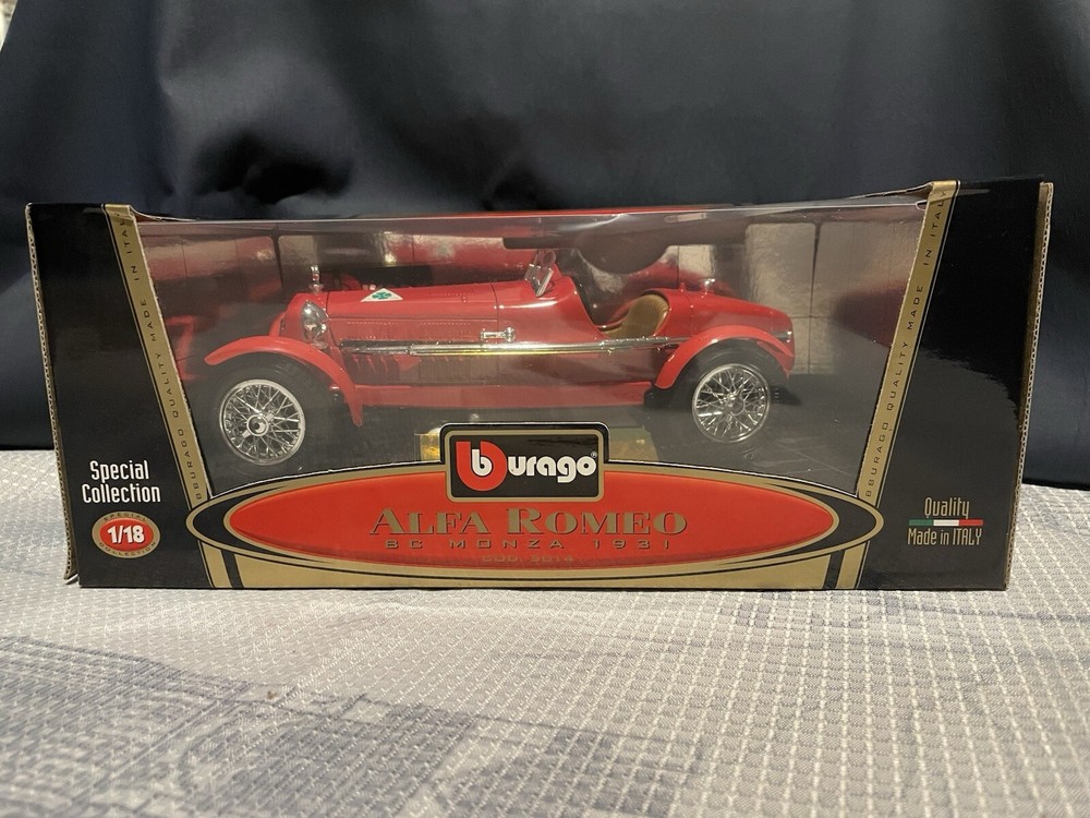 BBurago 1/18 Alfa Romeo 8C Monza 1931 NIB Red