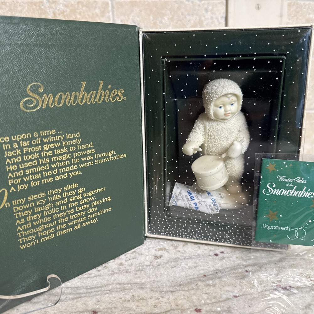 Dept 56 Snowbabies Winter Tales 1992 SHALL I PLAY FOR YOU 68209 Retired 1998 Collectible