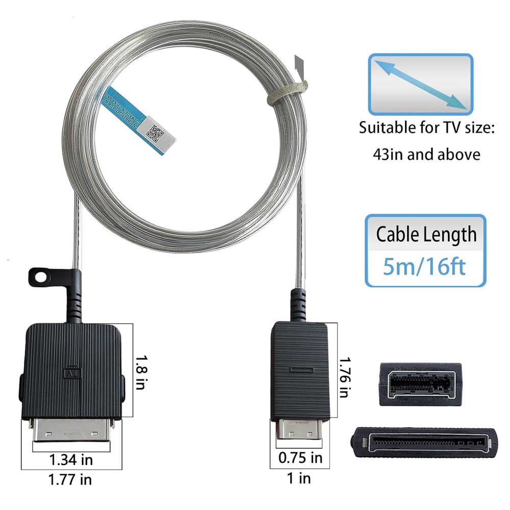One Connect Cable BN39-02470A for Samsung 4K Frame TVs LS03F Q90R Q85R Q80R 2025