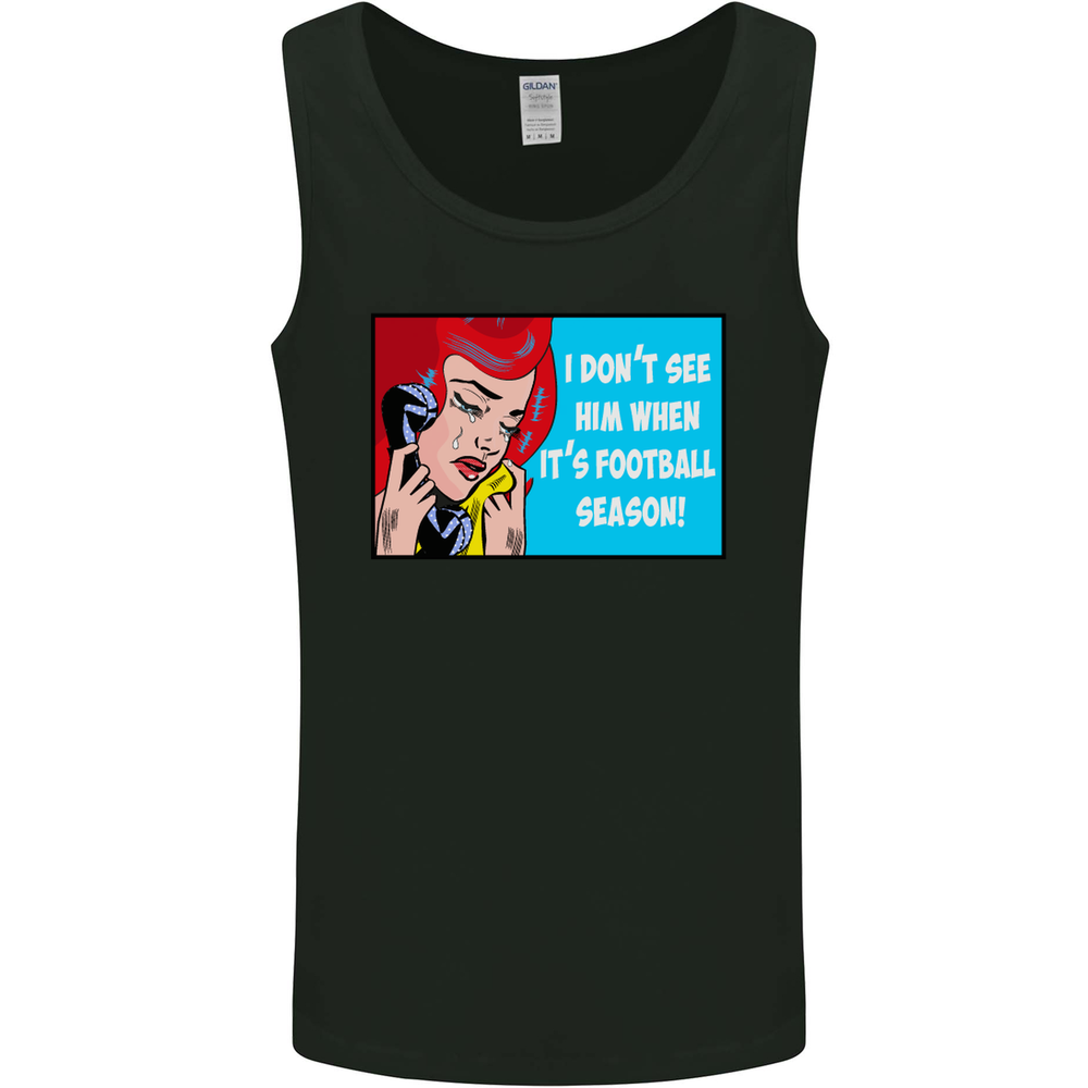 I Dont See Him Football Player Team Funny Mens Vest Tank Top