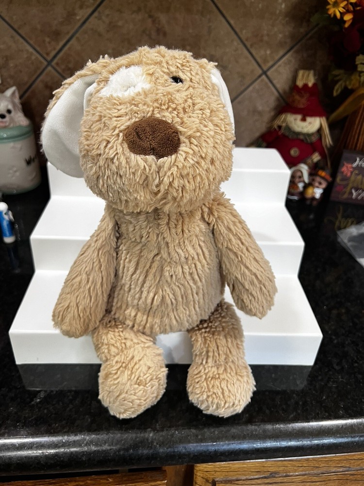 Manhattan Toy Co REX PLUSH DOG 16” Brown 1 White Eye Puppy Animal Lovey Toy