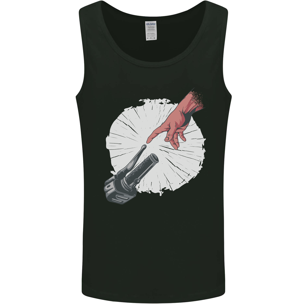 Creation Biker Motorbike Motorcycle Funny Mens Vest Tank Top