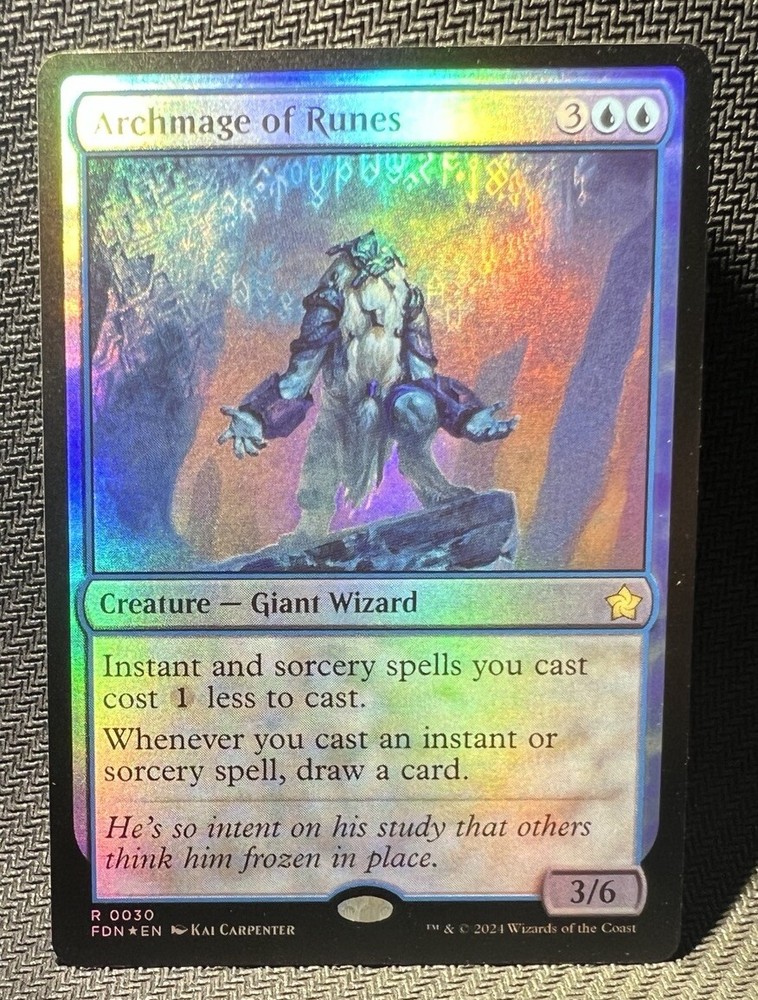 Archmage of Runes - MTG - Near Mint FOIL (Foundations)