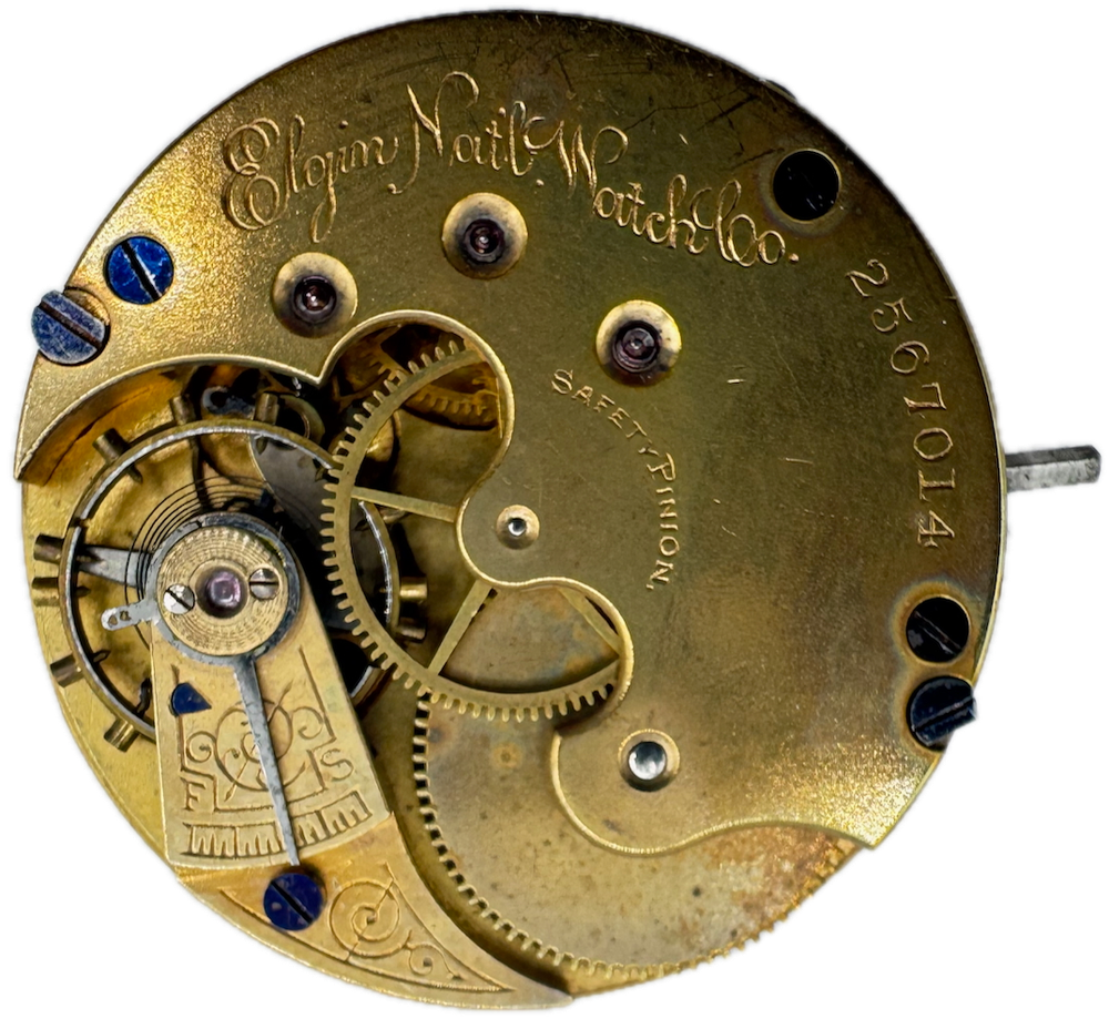 Antique 1888 Elgin 11 Jewel Mechanical Hunter Pocket Watch Movement 6s 94 USA