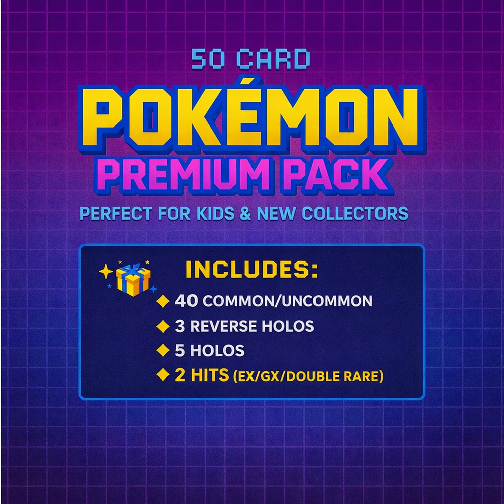 Pokemon Mystery Pack 50 Card Lot –Guaranteed Ultra Rare HIT!!