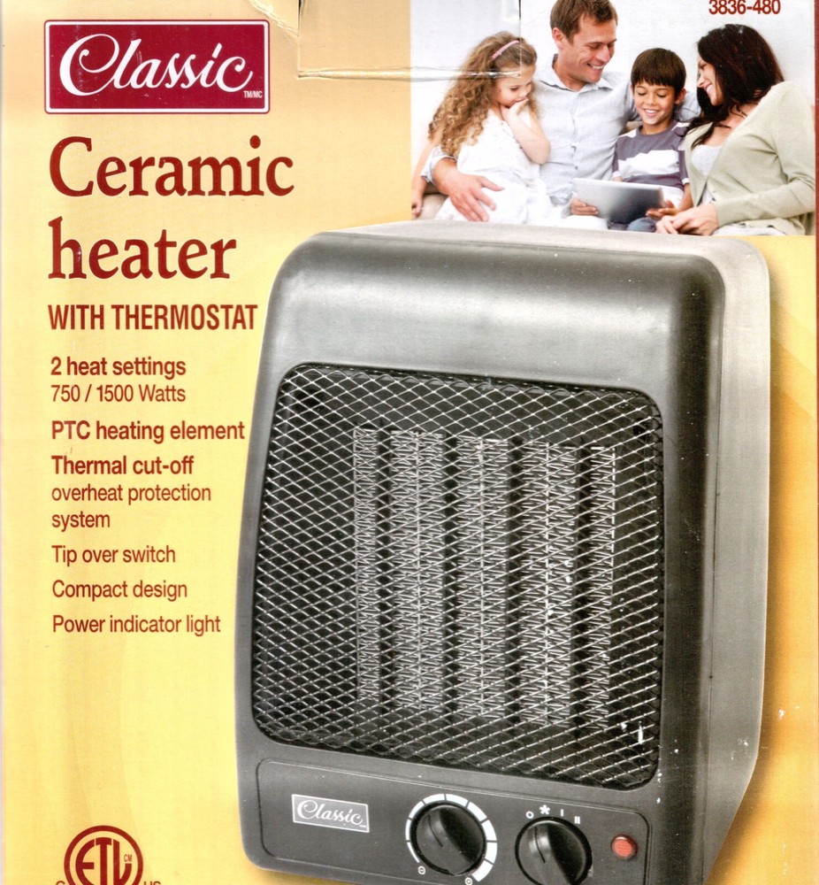 Classic Electric Ceramic Home Space Heater - FREE SHIPPING