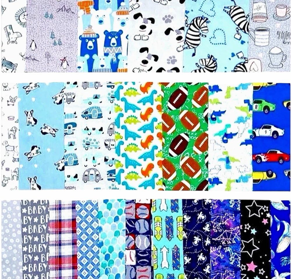 25 Cotton Fabric Squares – Sports Animal Theme | Quilting, Sewing, DIY Crafts