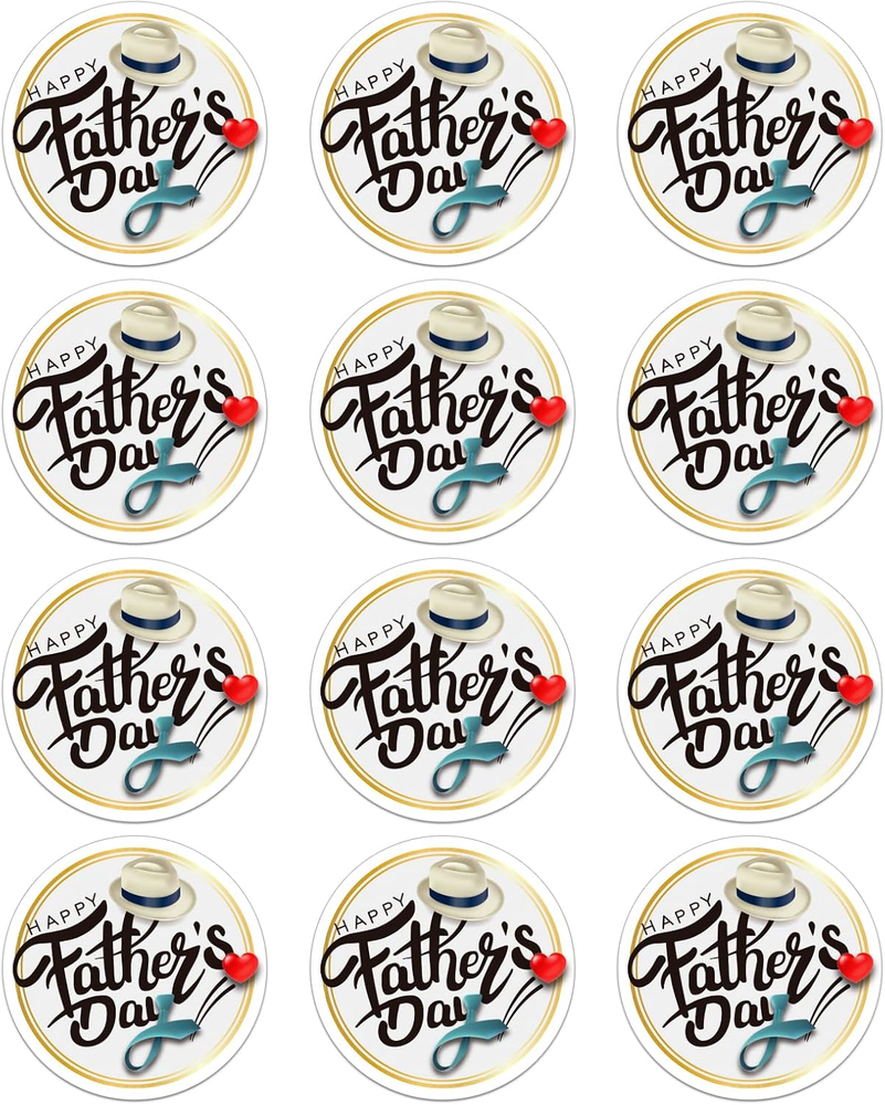 Happy Fathers Day Stickers - 36PCS 1.5
