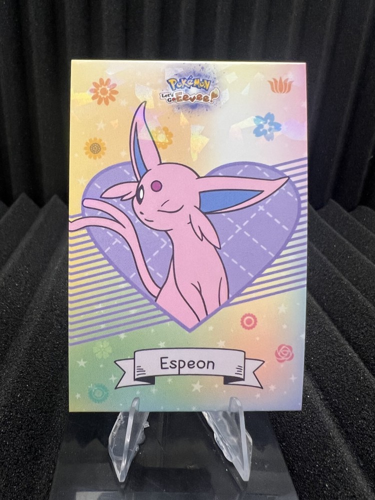 Espeon - Cracked Ice Holo - Let's Go Eevee Database - Pokemon Card NM