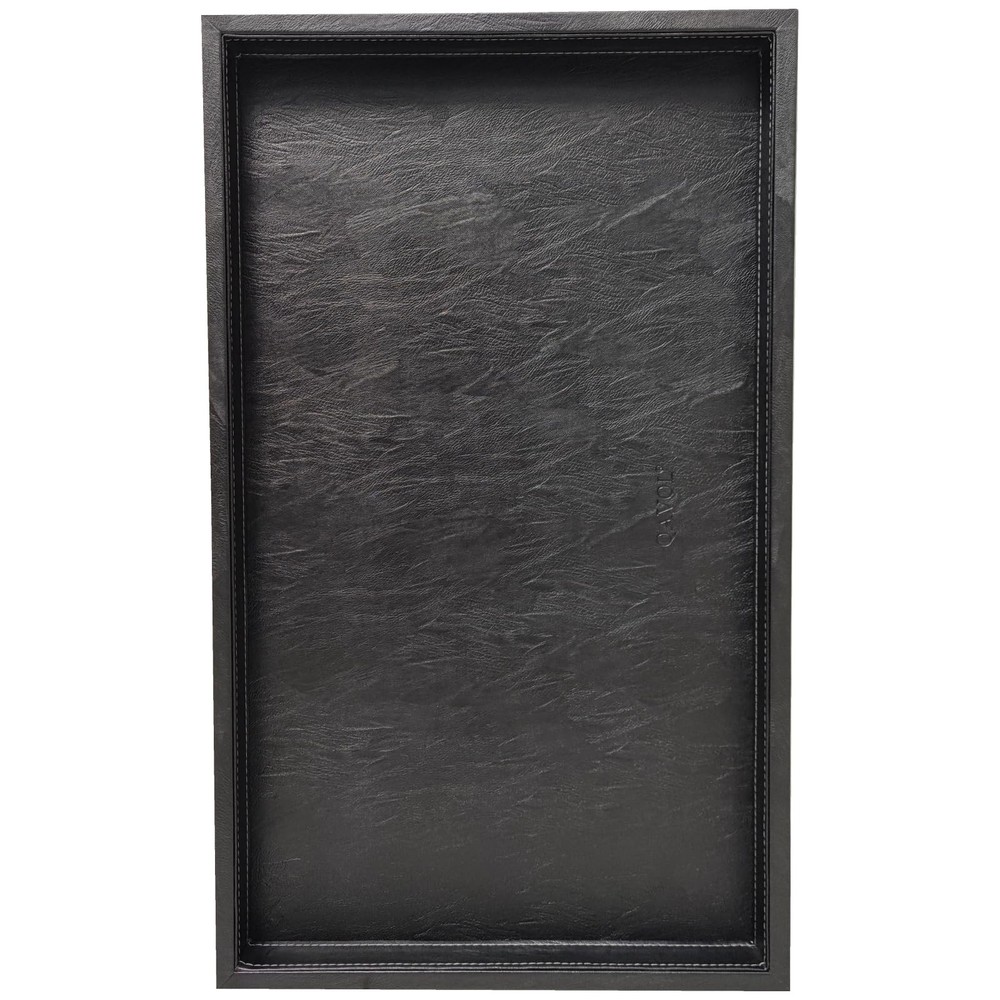 25x15 Inches Oversized Luxury Leather Rectangle Service Tray