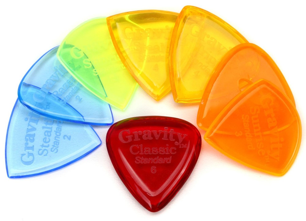Gravity Picks Variety Pack (8 pc) - Thick (3-pack) Bundle