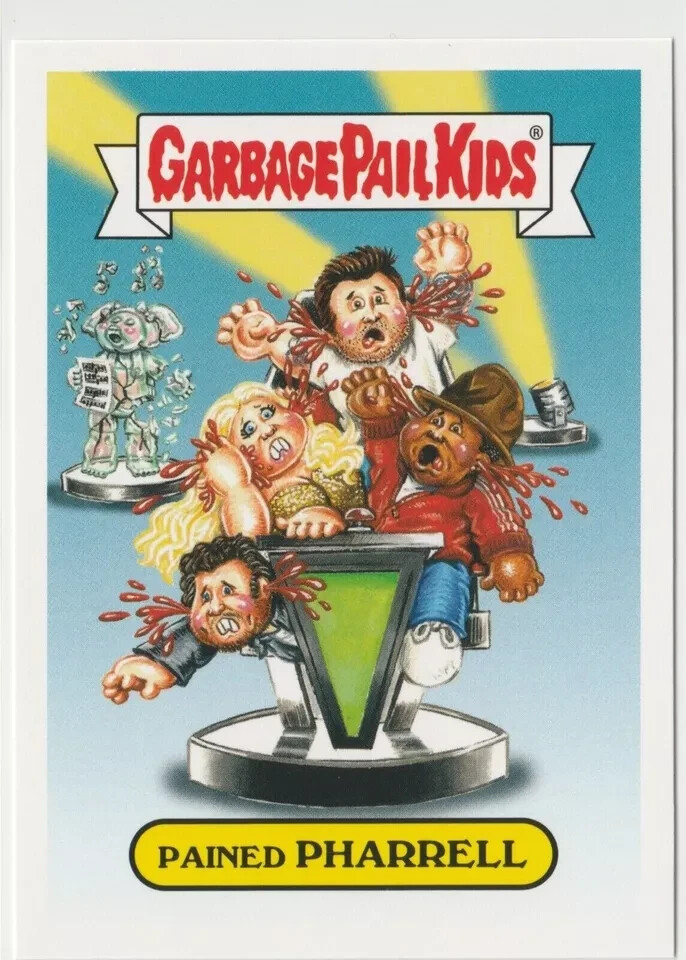 Pained Pharrell 2a Garbage Pail Kids GPK 2016 Prime Slime Trashy TV Card