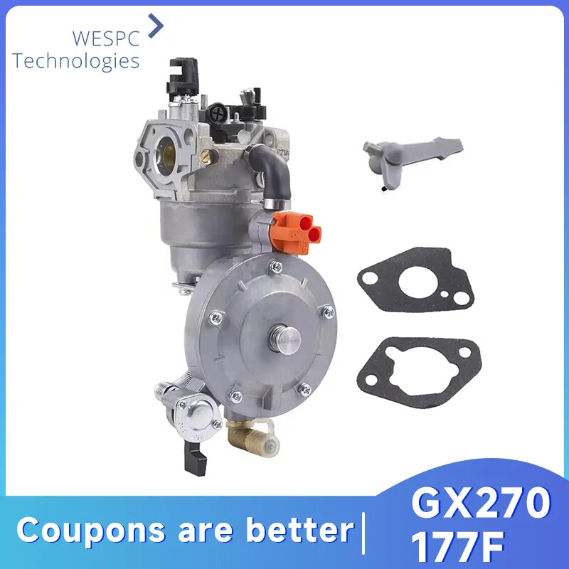 LPG Conversion Kit 3KW for GX270 177F Dual Fuel Carburetor Generator Water Pump