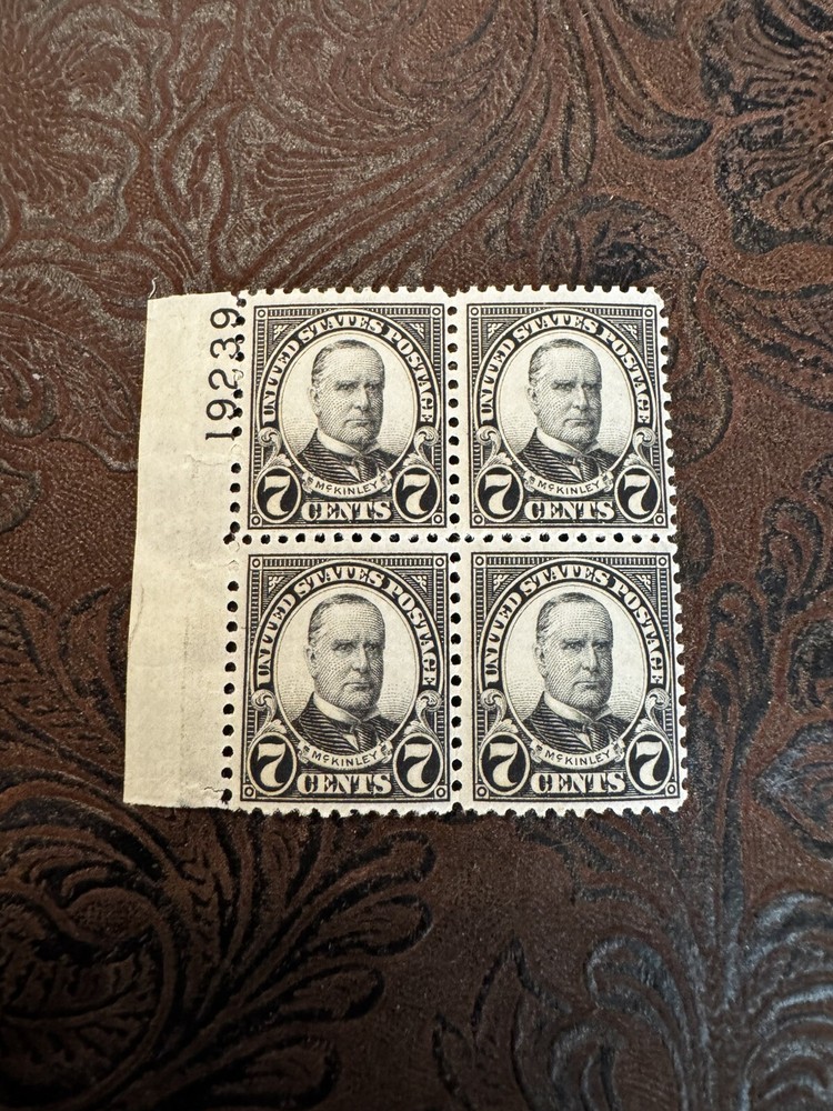 Vintage Plate Blocks No 639 Unused USPS Stamps Collectible