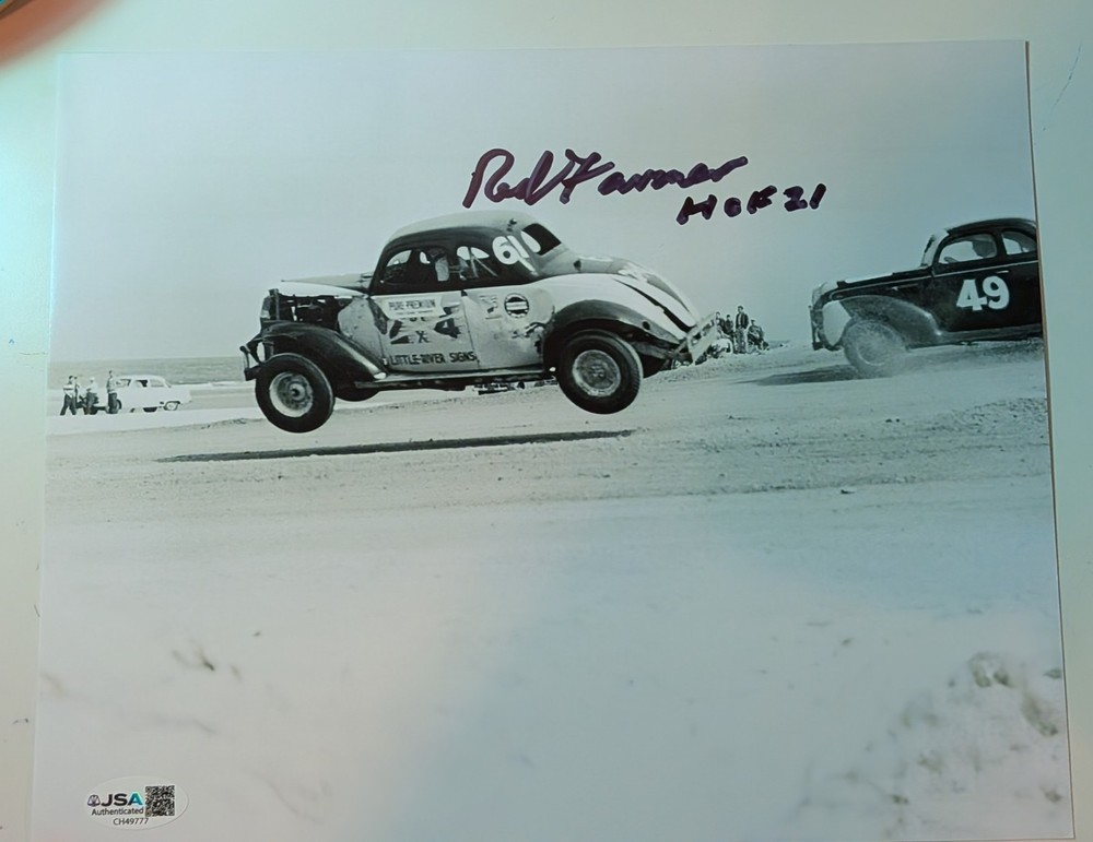 Red Farmer Signed 8x10 Photo Autographed JSA COA NASCAR Hall Of Fame HOF 21