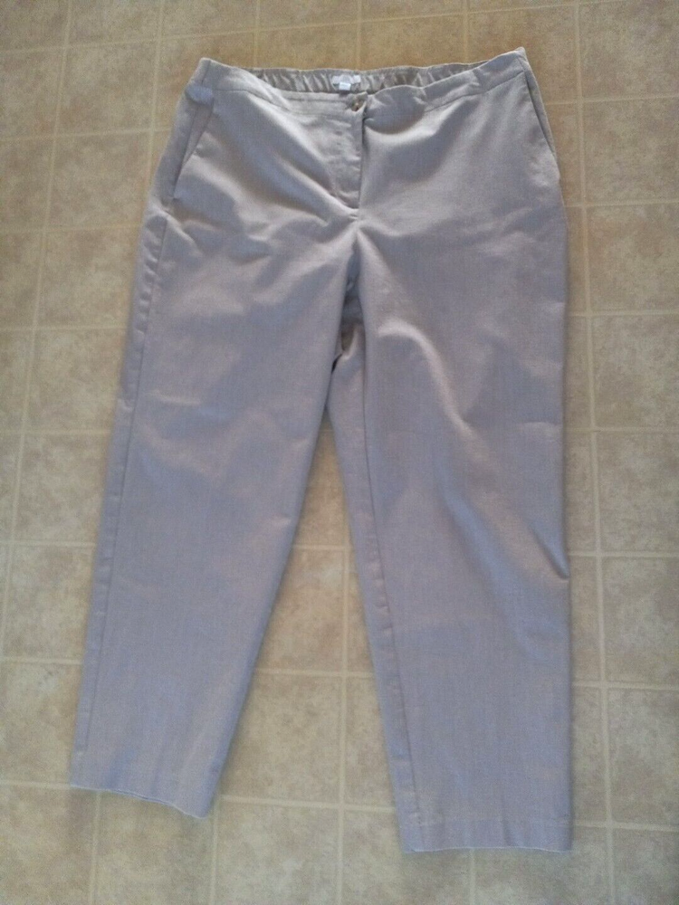 J. Jill Womens Pants Sz 16 Straight Leg High Rise Polyester blend Stretch