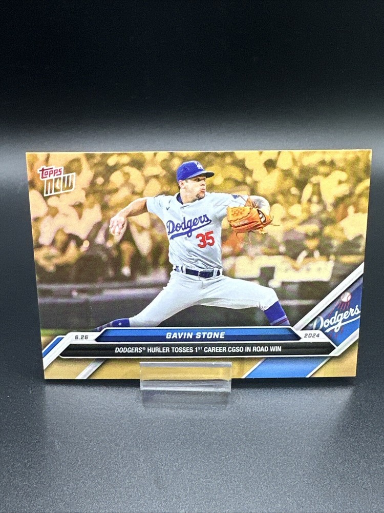 2024 Topps Now Gavin Stone #ODB12 1st Career Complete Game Shutout Bonus Dodgers
