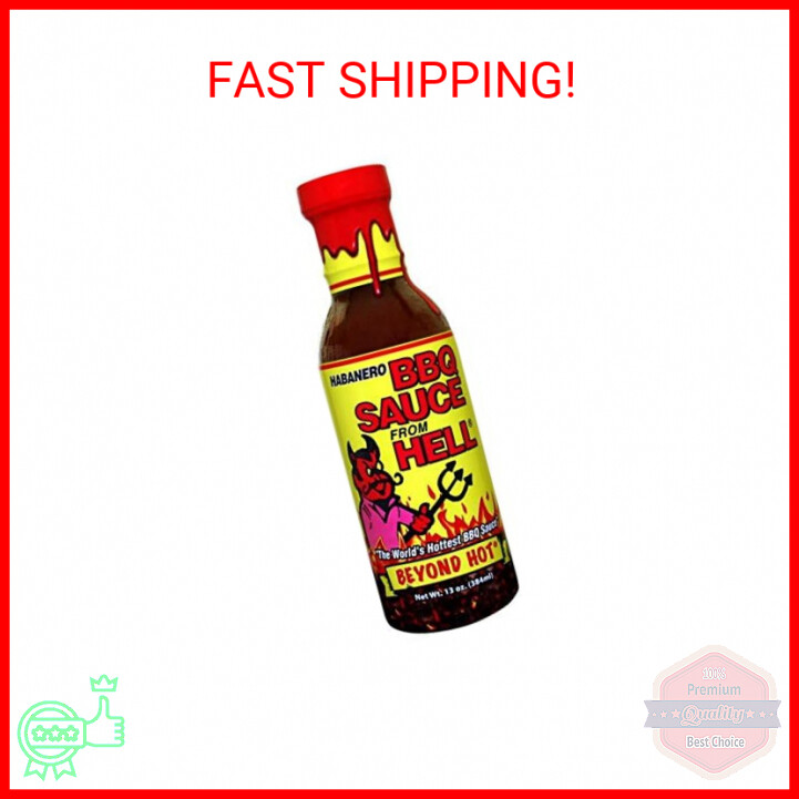 Fiery Habanero BBQ Sauce - 13 oz Gourmet Hot & Spicy