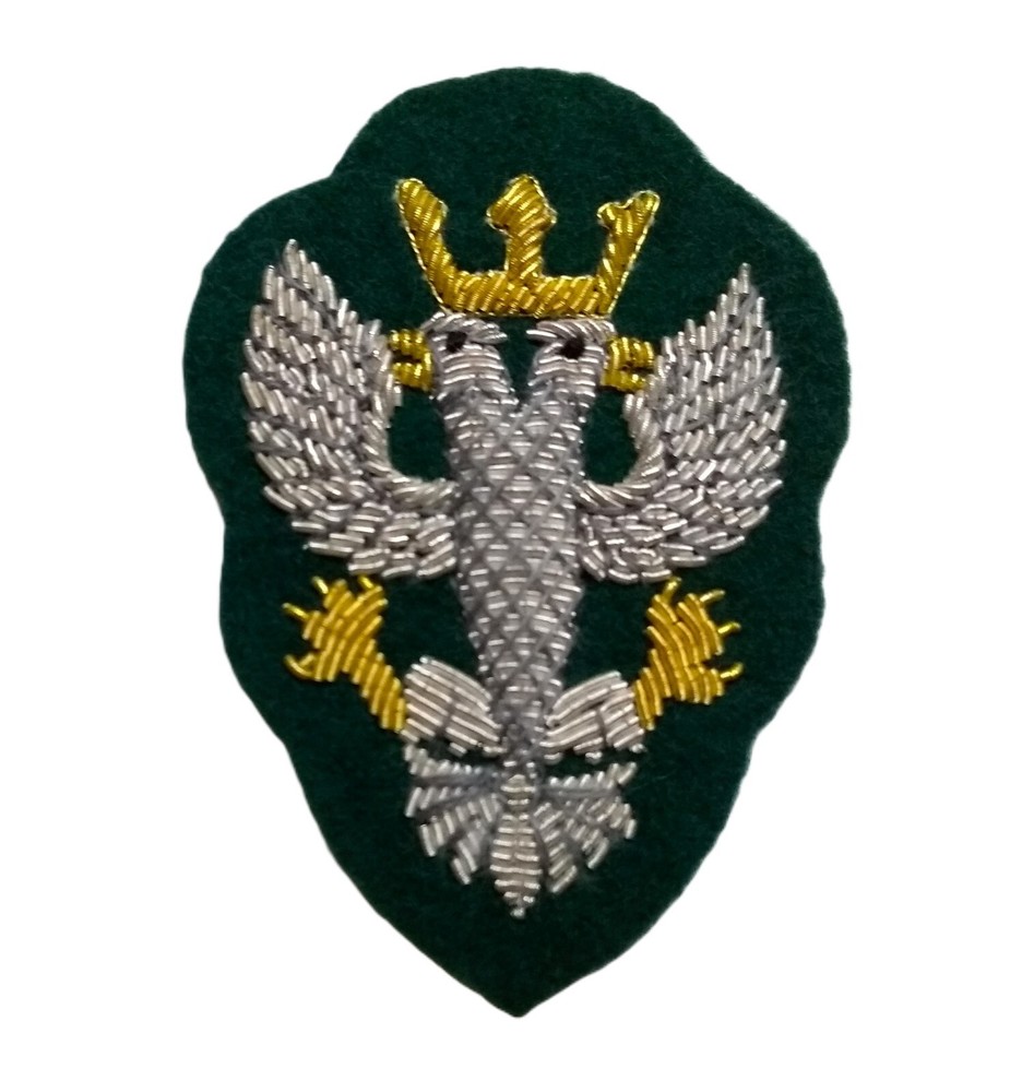 British Army Mercian Mess Kit Badge Green Hand Embroidered Arm Patch