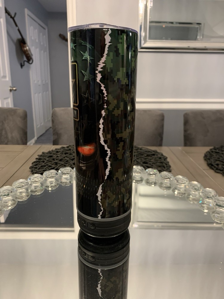 20oz US Army Bluetooth Speaker Tumbler with Removable Lid